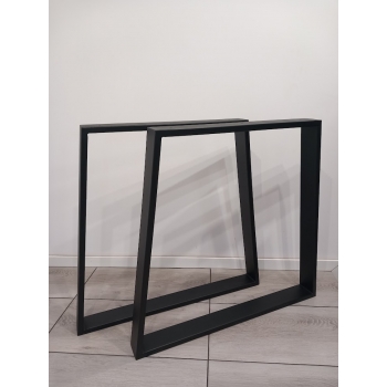 Nogi metalowe trapezowe 80x60x75 PROFIL 8x2cm